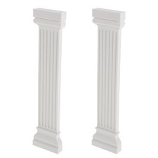  2 Pcs European Style Roman Column Decoration Dollhouse Furniture Decorations
