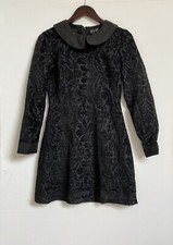 Vintage Topshop Black Brocade