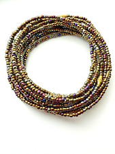 Waist Beads - 3mm seed Beads 1 Strands Sizes to 60 Inches handmade Coco