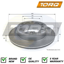 Brake disc rear torq - brake, fits