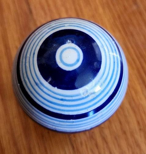 Antique vintage clay blue - vintage,