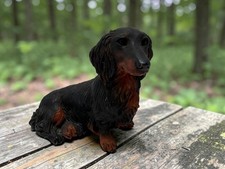 Long Haired Dachshund Figurine