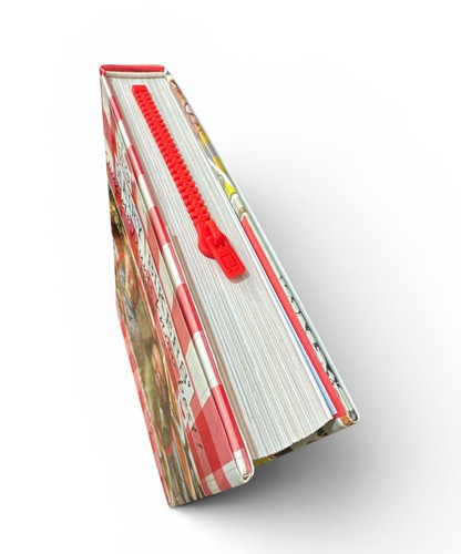 Zipper bookmark red - zipper, bookmark,