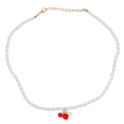Necklace pearl choker - necklace,