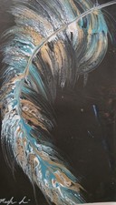 ORIGINAL painting Feather On