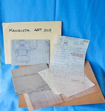 CORGI TOYS - 203 MANGUSTA DeTomaso  - Original Factory Drawings / Blueprints