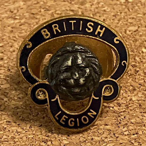 British legion enamel lapel - legion,