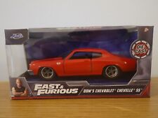 JADA FAST & FURIOUS DOM'S CHEVY CHEVROLET CHEVELLE 55 RED CAR MODEL 97380 1:32