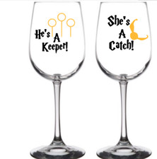 Vinyl Decal Sticker Wine Glass