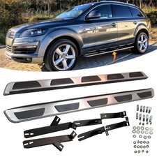 Running Boards For Audi Q7 4L 2006 - 2016 Polished Aluminium ABS Side Steps Kit