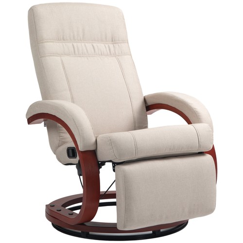 Swivel recliner chair - swivel, linen