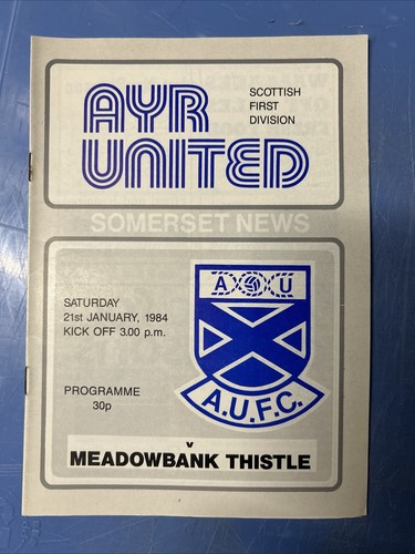 Ayr utd meadowbank thistle - utd, v