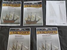 1/84 SCALE DEAGOSTINI HMS VICTORY COMPLETE SET OF MAST / RATLINE PLANS.