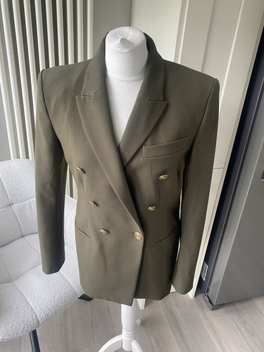 Zara khaki green double - zara,