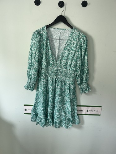 Classic green mix mini dress - mini,