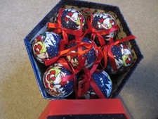 Father Christmas Raymond Briggs 14 Baubles Set Very Rare