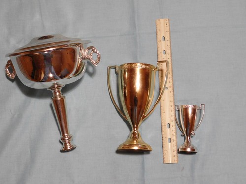 Vintage metal trophy - metal, (lot