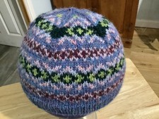 Fair Isle Cap. .100% Shetland