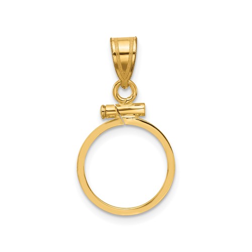 Peso mexican gold - gold, bezel