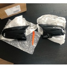 Glossy Black Mirror Cover Caps