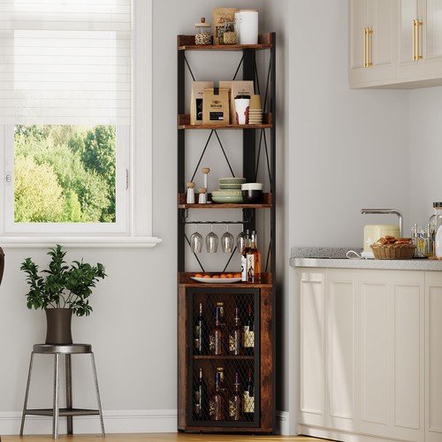 Corner wine bar cabinet - corner,