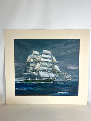 Vintage pastel painting - vintage,