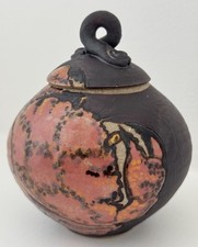 Roger Cockram Studio Pottery Crab Pot - Rare Collectible, Full Mark, Handcrafted