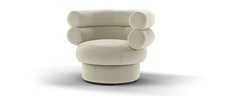 Sofology The Fitzrovia Fabric Accent Chair in Stone All Over
