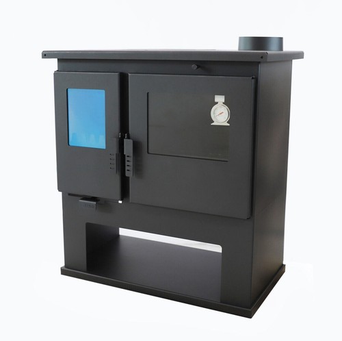 Wood burning range cooker - burning,