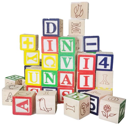 50pcs wooden alphabet - a~z,