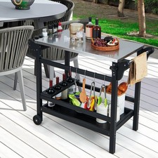 Movable Outdoor Dining Cart