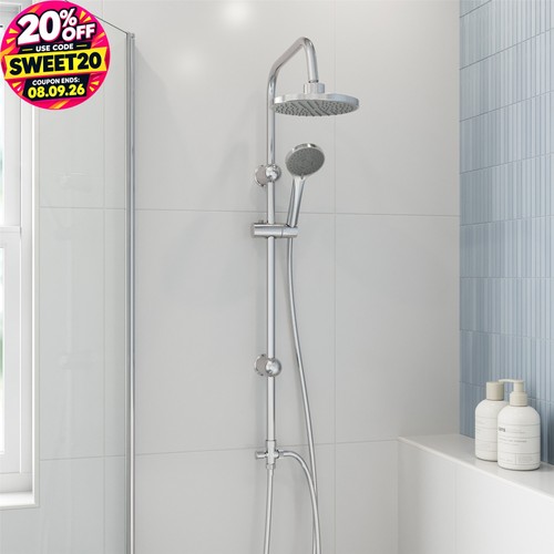 Round shower riser - round,