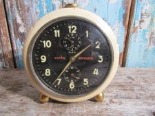 Vintage 1940s Era H.A.C. Cream "Hippo Repeater" Wind-up Alarm Clock