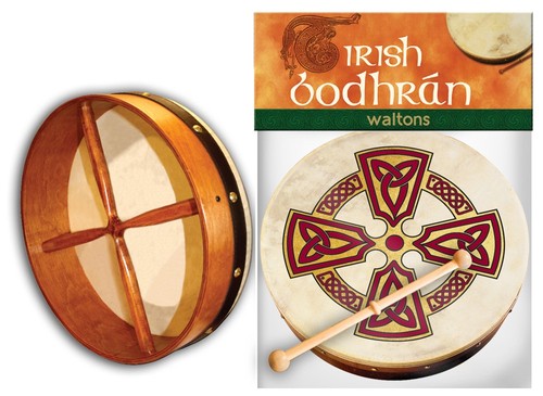 Waltons bodhran with - waltons, 8"