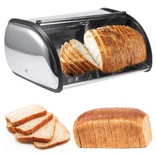 Large Metal Bread Bin Home Kitchen Loaf Storage Container Countertop Bread Box