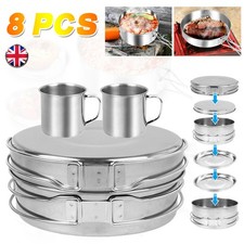 8Pcs Stainless Steel Cookware