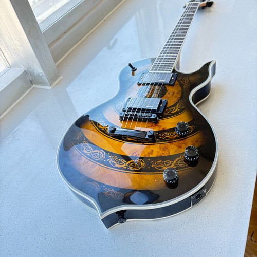 Brown skin electric - , guitar