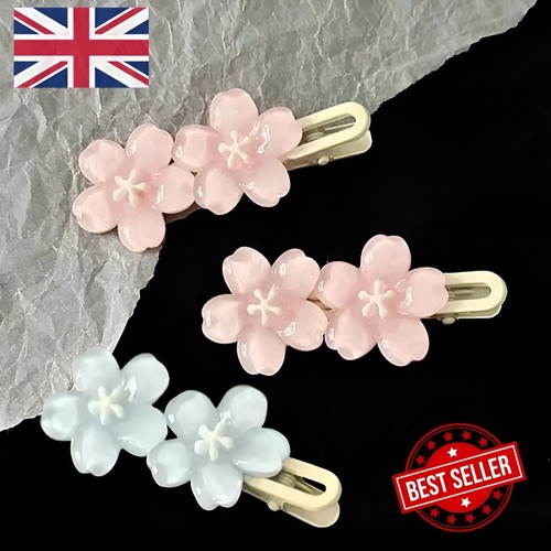 Cherry blossom hair clips - hair,
