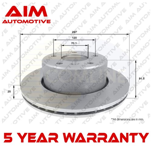 Brake disc front aim - disc, fits