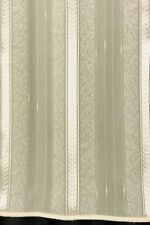 Chevron IVORY STRIPED SOFT PURE VOILE CURTAIN Made to Measure Voile Any Size