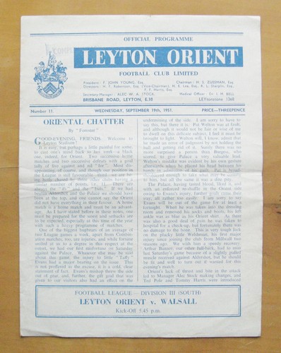 Leyton orient walsall - leyton, v