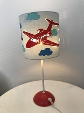 B&Q - Aeroplane Lampshade SET 25cm W x 20cm H And Matching Bedside Table Lamp