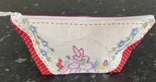 Handmade Makeup Bag, Recycled