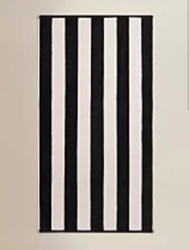 Black striped cotton beach - cotton,