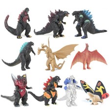 10Pcs Monster King Godzilla 3" Action Figure Toy Model Doll king Ghidorah mothra