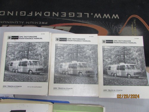 Gmc motorhome manuals - motorhome,