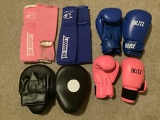 kids kick boxing gloves and pads set