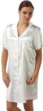 Ladies Button Front Satin