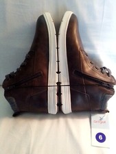 Size 6- Cat & Jack Women's Boots Brown Chukka Lace up/ Zip Ankle Booties -NWT