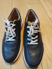 Clarks Un Rio Navy Leather